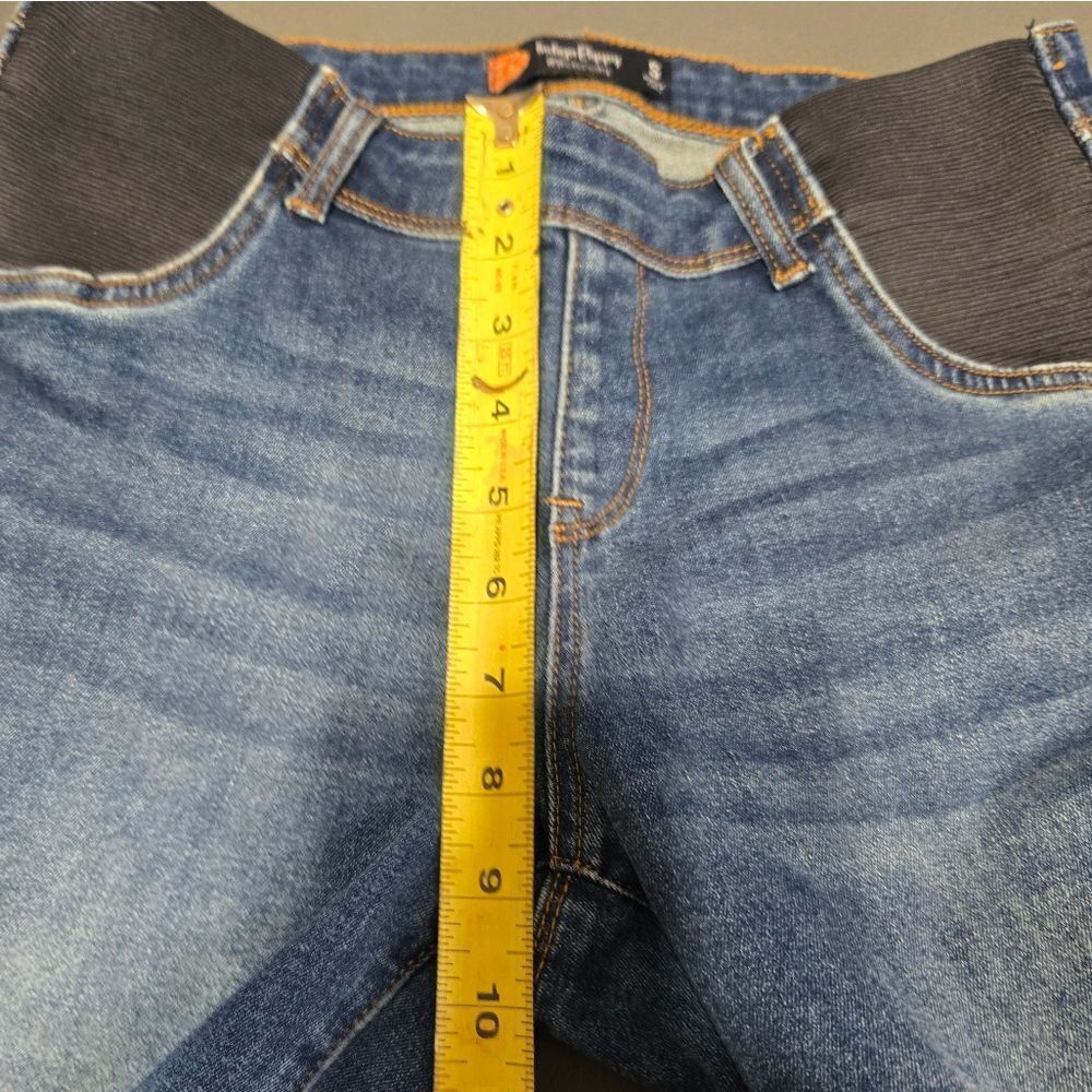 Indigo Poppy Maternity Butt Lifter Skinny with Side Elastics Jeans Sz Small 4-6 - Picture 9 of 11